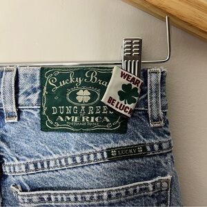 Vintage Lucky Brand Jeans Made in USA Button Fly High Rise Straight Denim Size 4